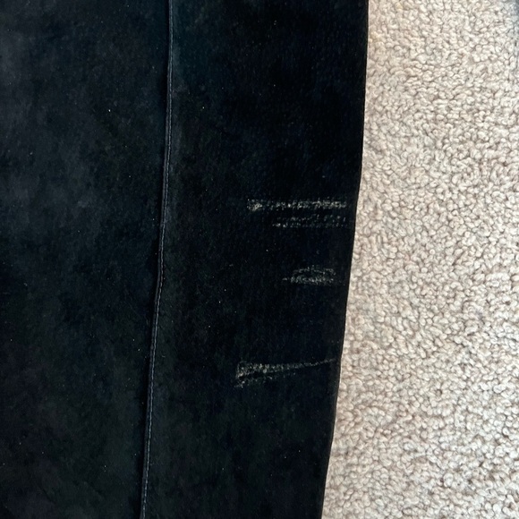 pia Rucci Vintage Women’s Black Genuine Leather Pants Size Medium - Picture 3 of 5